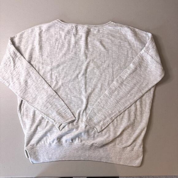 Vince Women's Long Sleeve Sweater Size Medium White/Gray - Picture 3 of 7